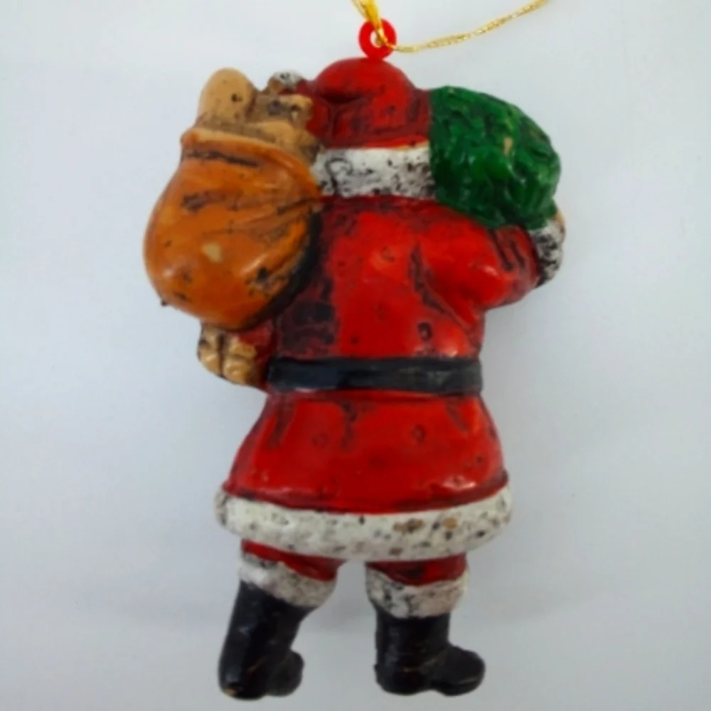 Vintage Set Santa Claus Ornaments Noel Christmas